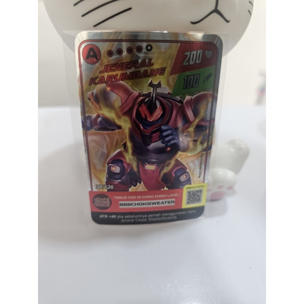 A Jeneral Karumbang 38/126 Boboiboy Monsta Galaxy Card Choki Choki