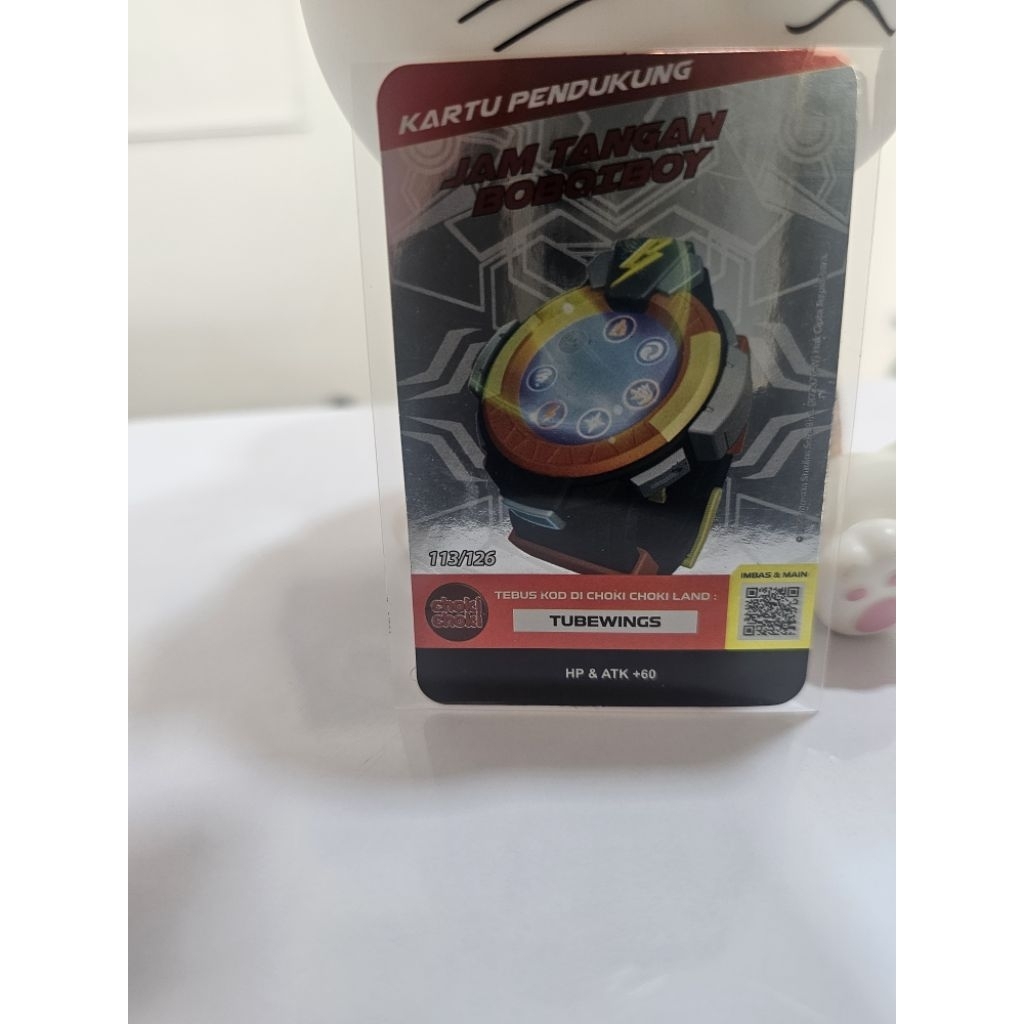 Kartu Pendukung Jam Tangan Boboiboy 113/126 Monsta Galaxy Card Choki Choki