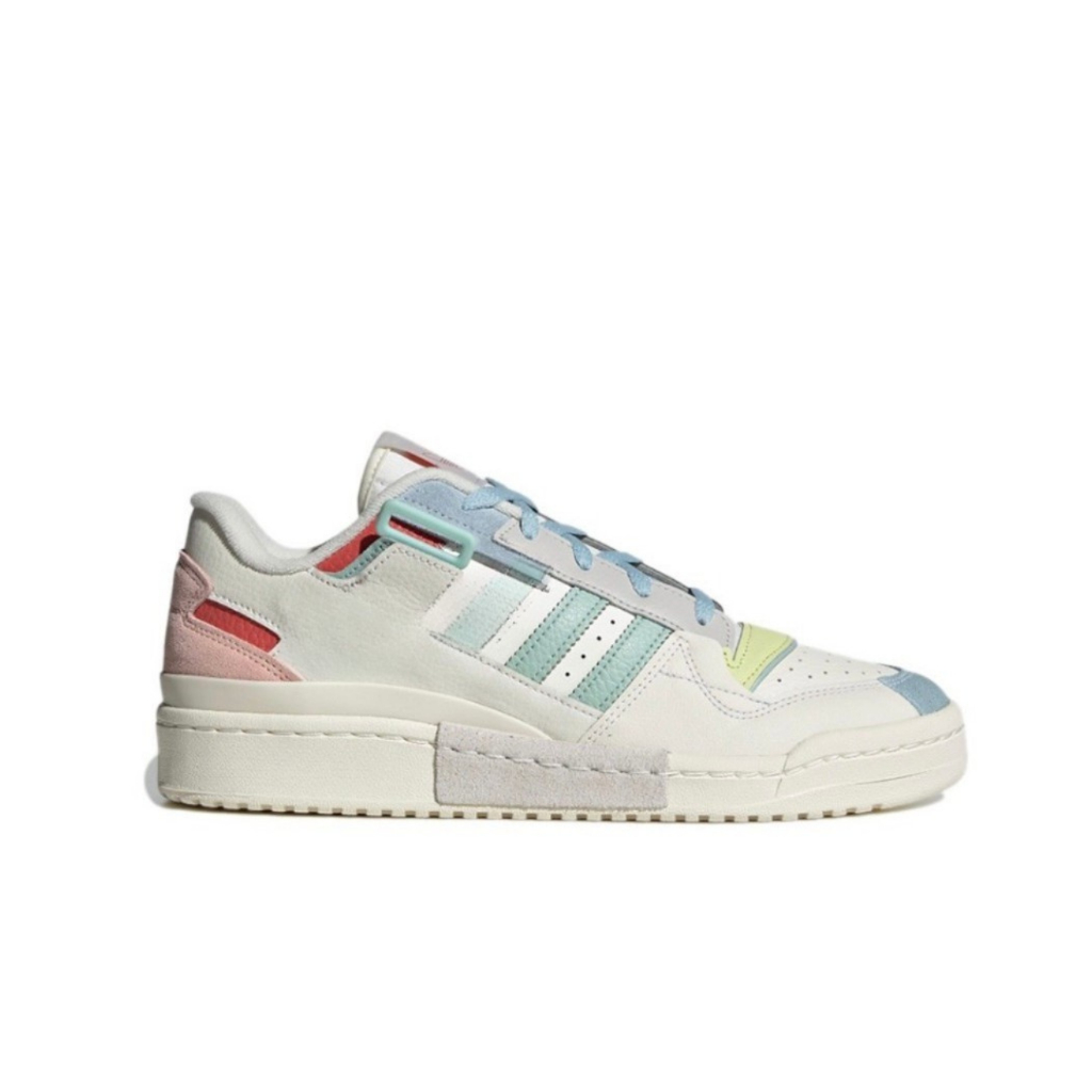 Adidas Forum Exhibit Low White Pink Blue Original