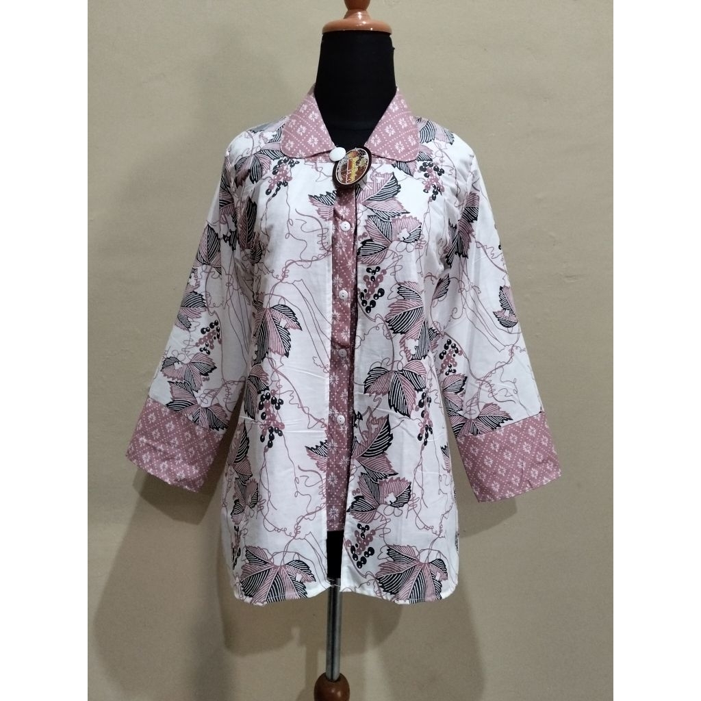 pakaian wanita kerja Blues Bolero motif Anggur