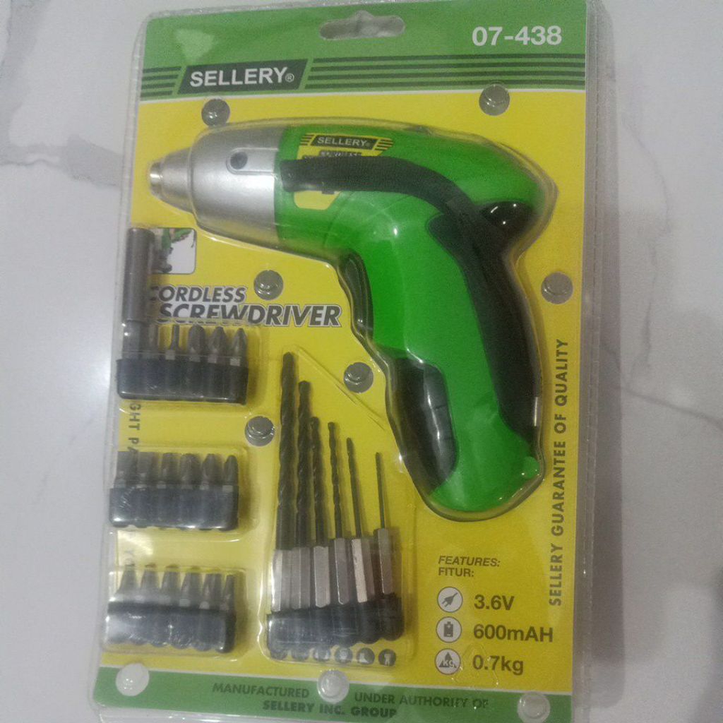 Bor cordless screwdriver Obeng baterai