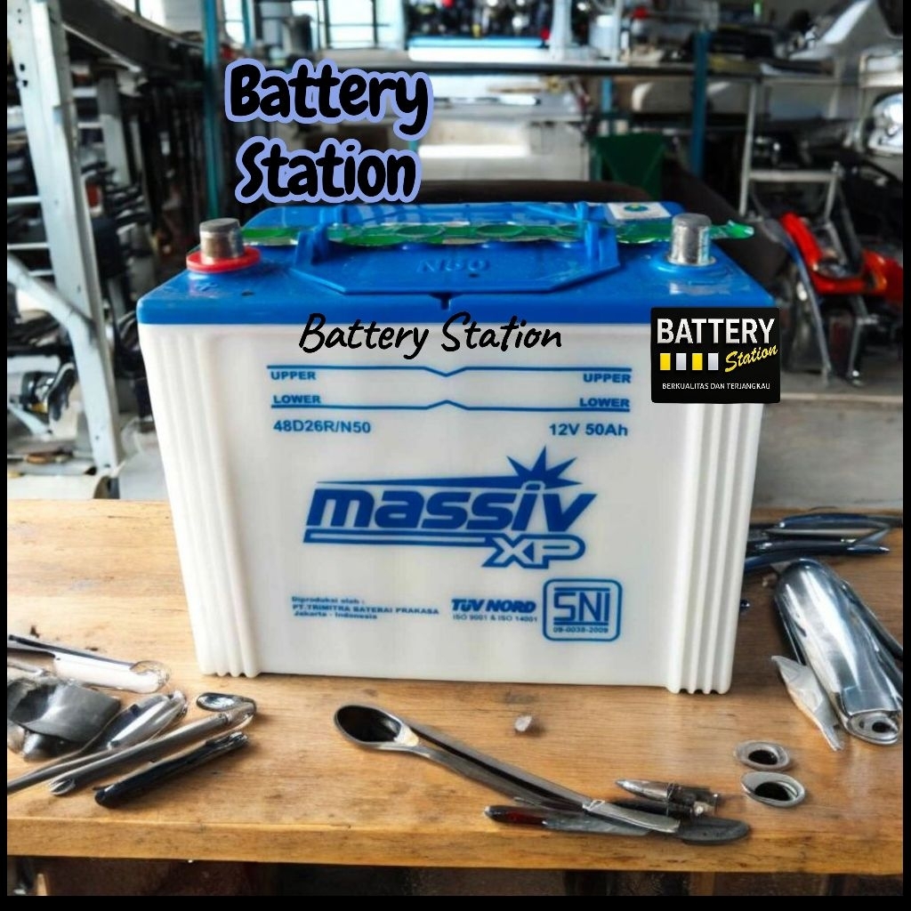 Aki Massiv Xp 48D26R/N50 Massiv Xp Aki Basah 12v 50ah aki kijang toyota