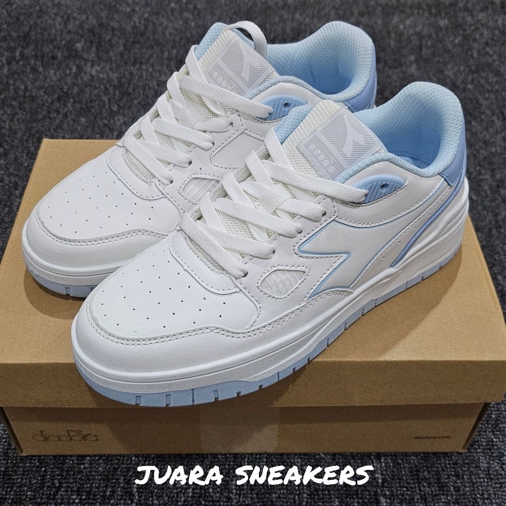 Sepatu Sneakers Wanita Diadora Nelo White Original BNIB