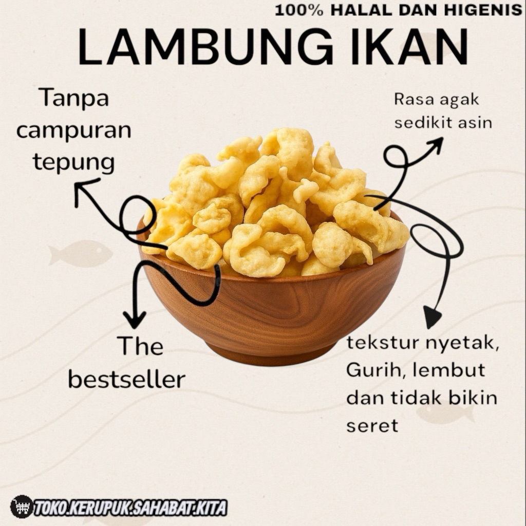 KERUPUK LAMBUNG IKAN KHAS KENJERAN