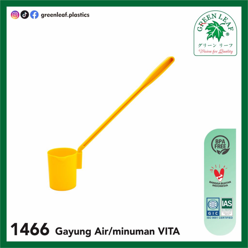 GREEN LEAF - Gayung Es Buah Plastik / Gayung Sirup