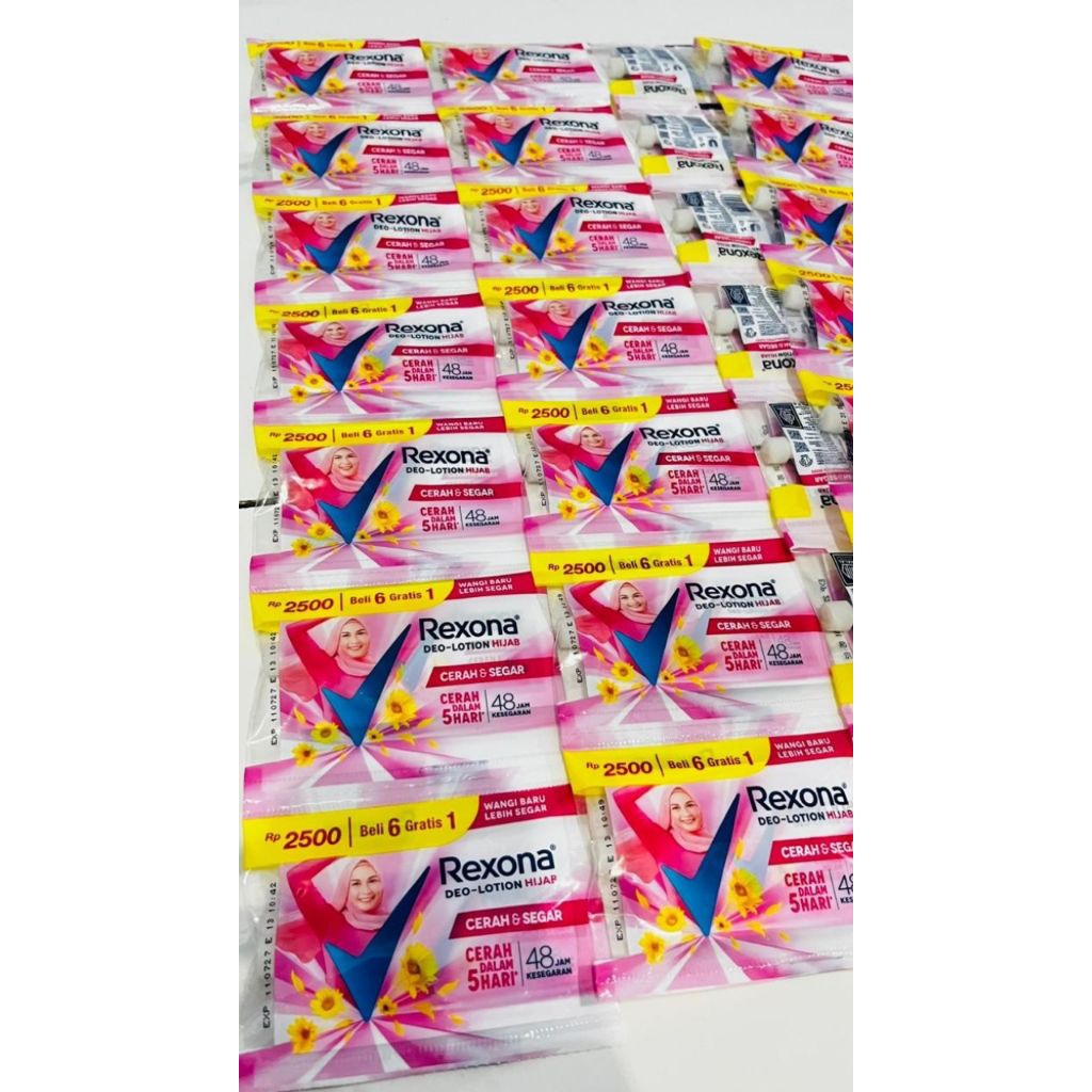 Rexona Deo-lotion sachet Cerah dan segar