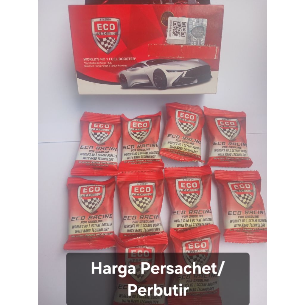 Eco Racing Bensin Penghemat Bahan Bakar Mobil Perbutir Persachet