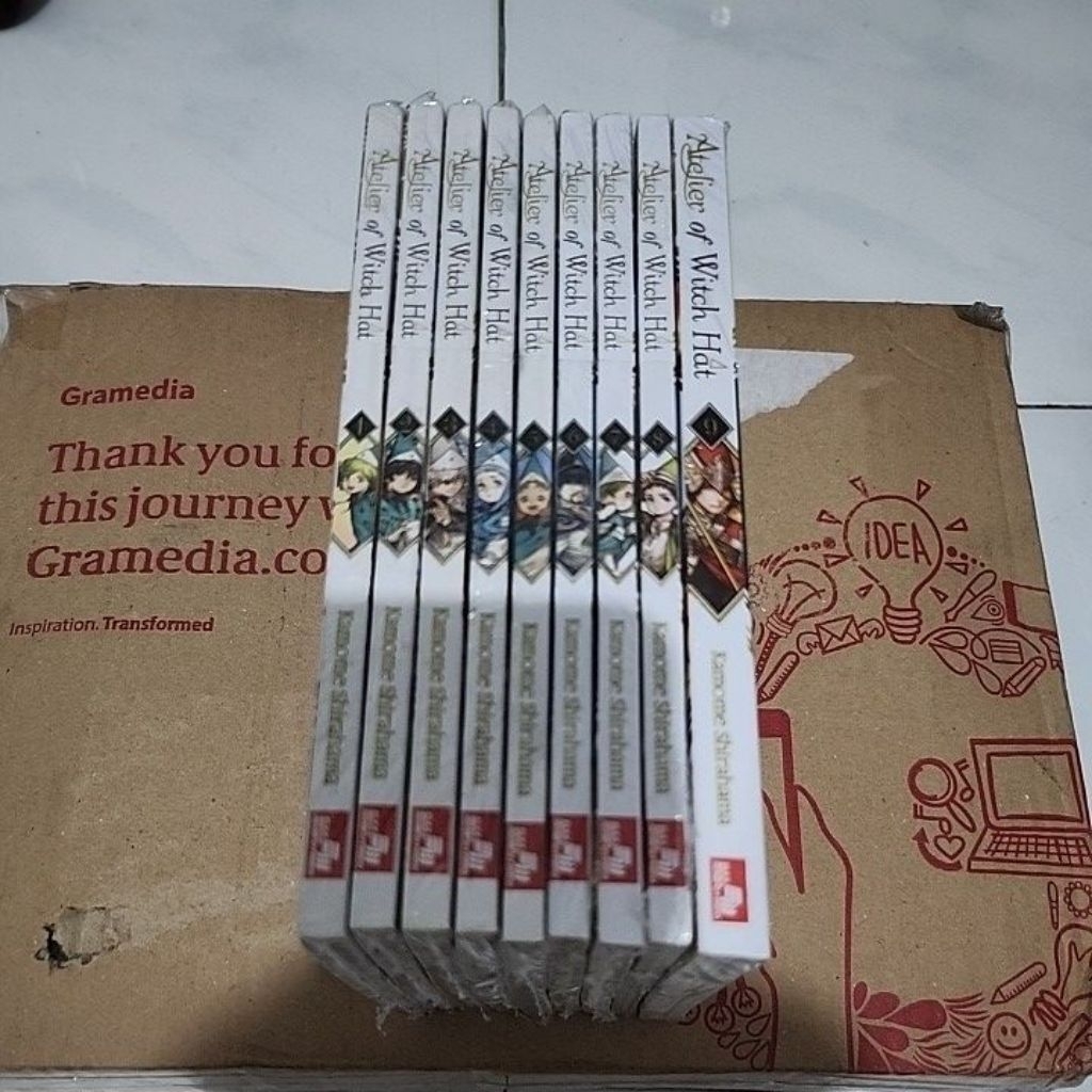 Komik Atelier Witch Hat set vol 1-9 segel ori Bahasa Indonesia Elex Media