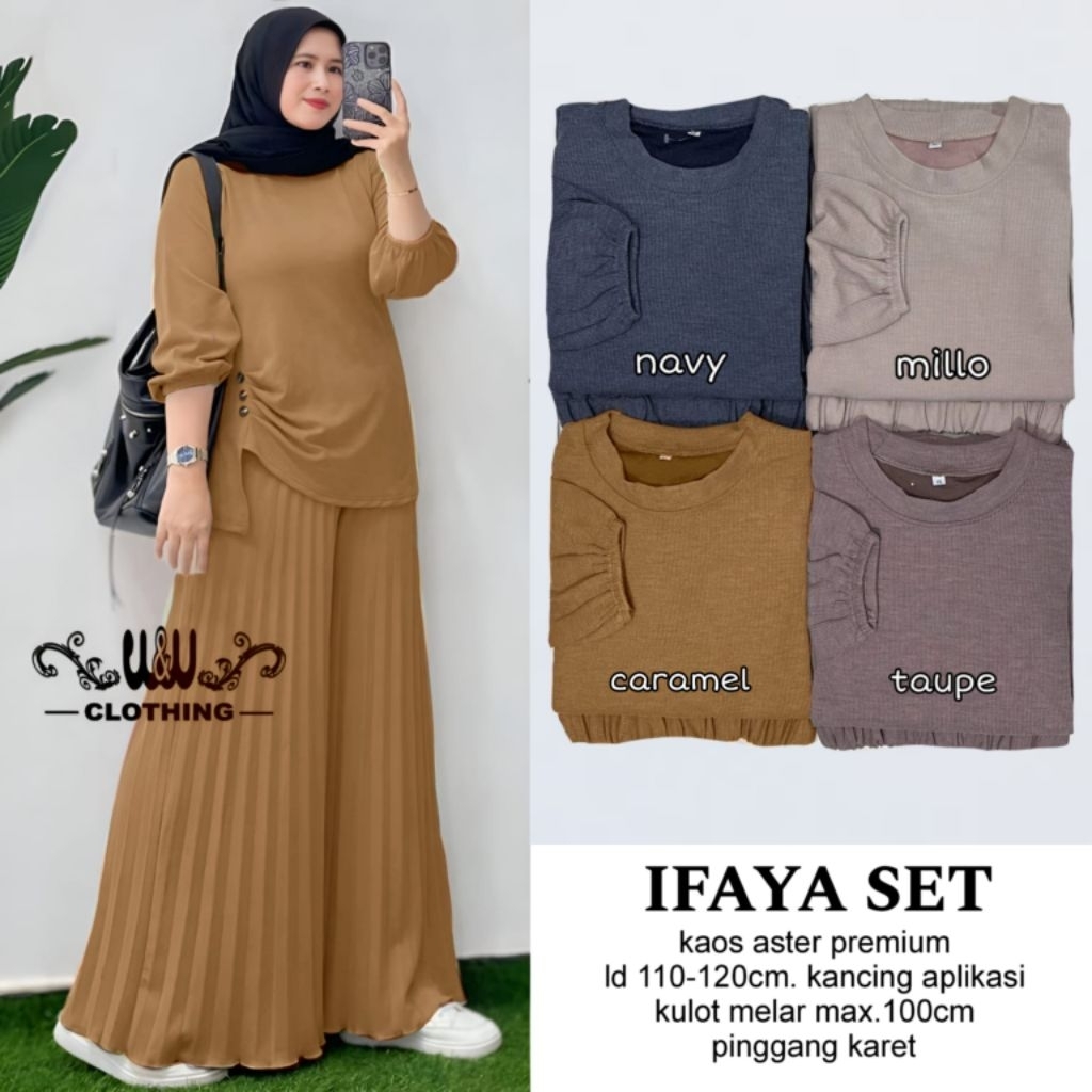 savila arisa one set jumbo alfashion w&w kaos knit lengan panjang atasan knit baju setelan tunik kao