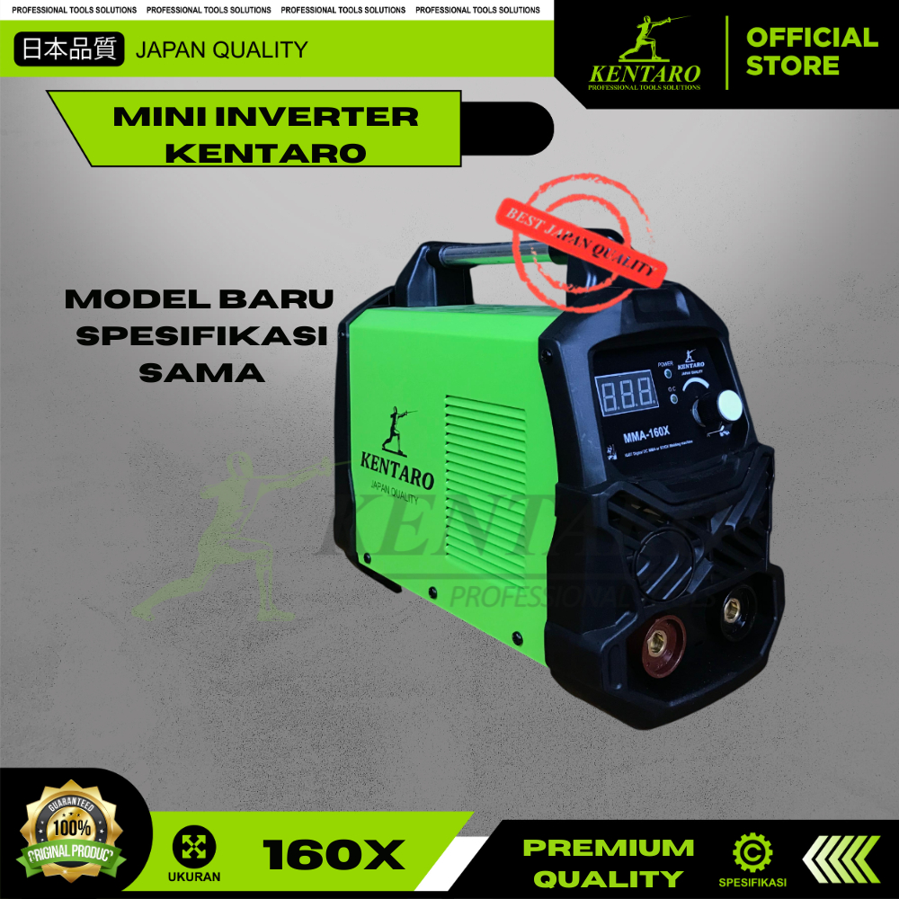 MINI INVERTER TRAVO TRAFO MESIN LAS KENTARO MMA-160X 650 WATT BEST SELLER KENTARO JAPAN QUALITY