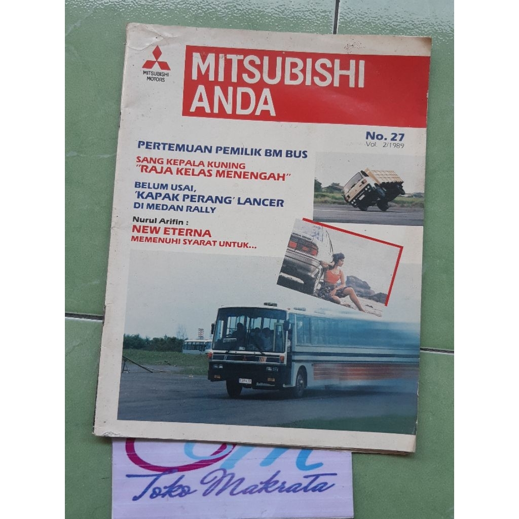 majalah iklan otomotif mobil Mitsubishi MITSUBISHI  ANDA  jadul lawas lama