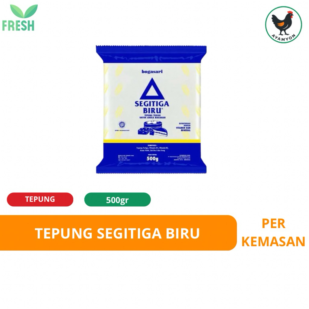 Segitiga Biru Tepung Terigu 500gr - Segitiga Biru