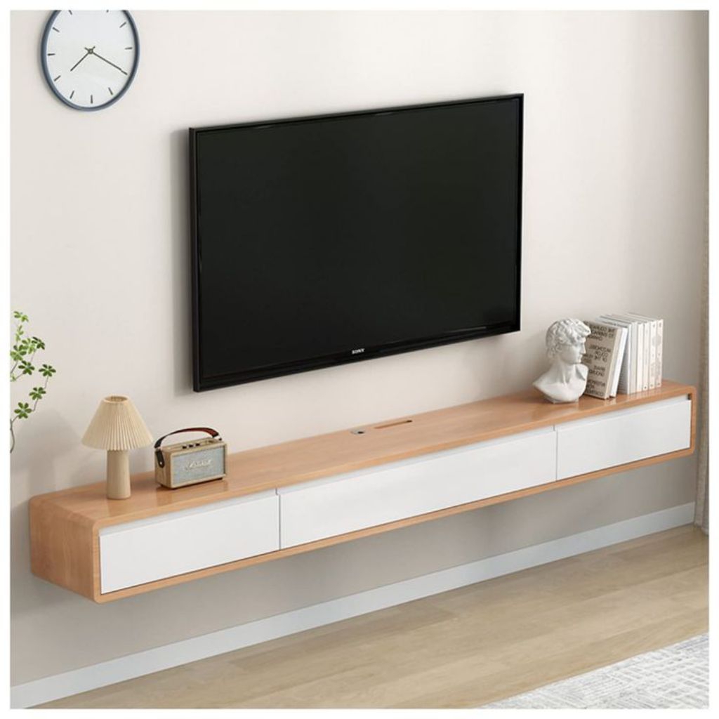 meja TV gantung minimalis stand Kabinet tv
