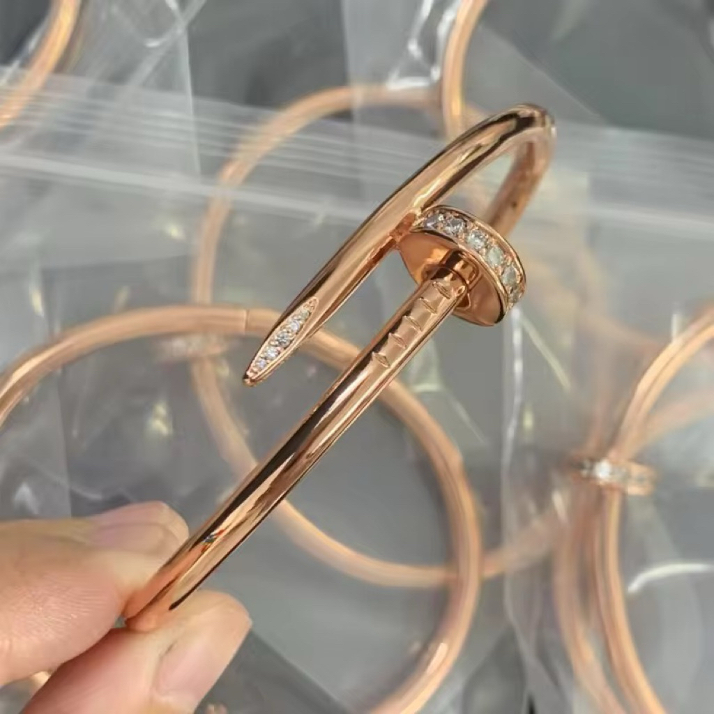 gelang bangle paku oval titanium