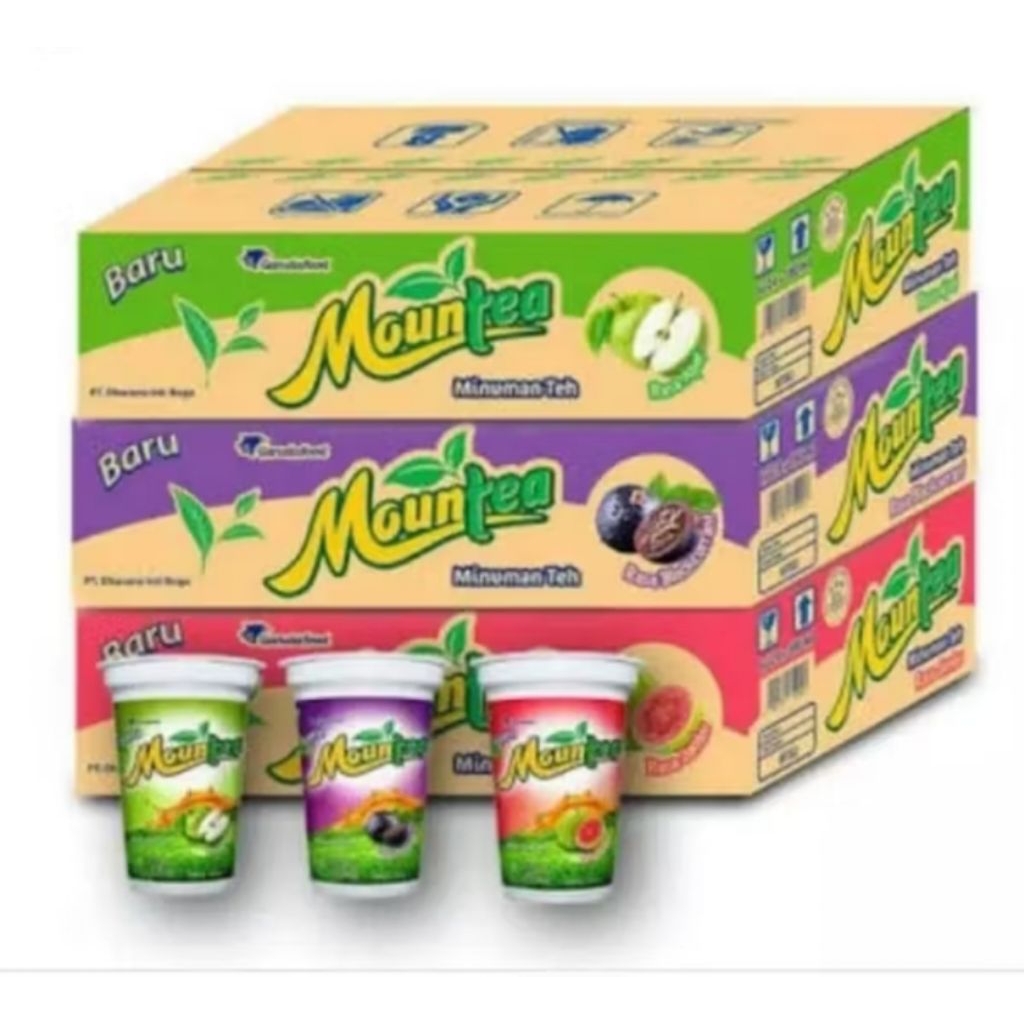 MOUNTEA MINUMAN GELAS RASA BUAH ISI 24