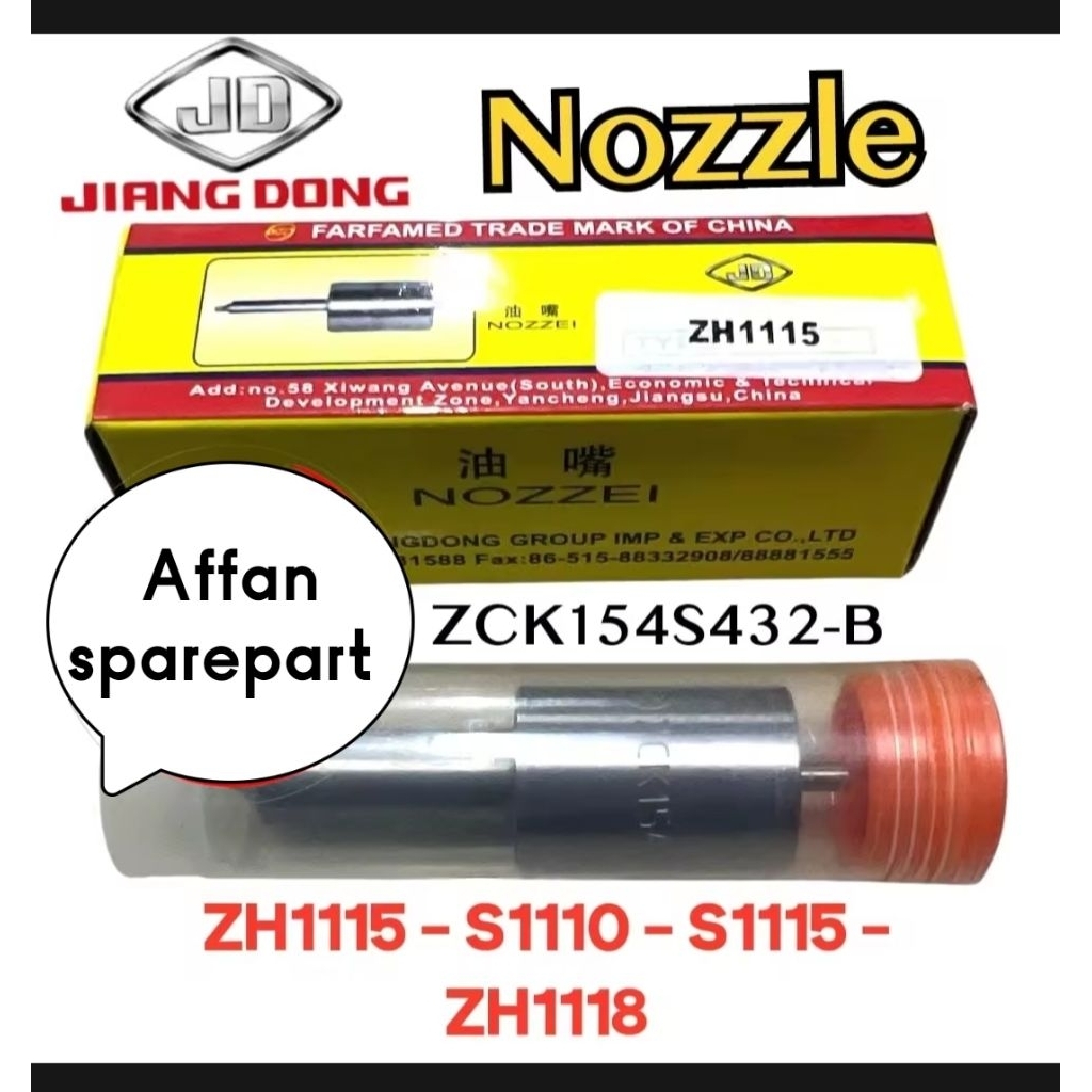 ZH1115 NOZZLE NOZEL spuyer mesin diesel pengerak jiangdong ZH1118 ZH1110 23PK 24PK 26PK 28PK ORIGINA