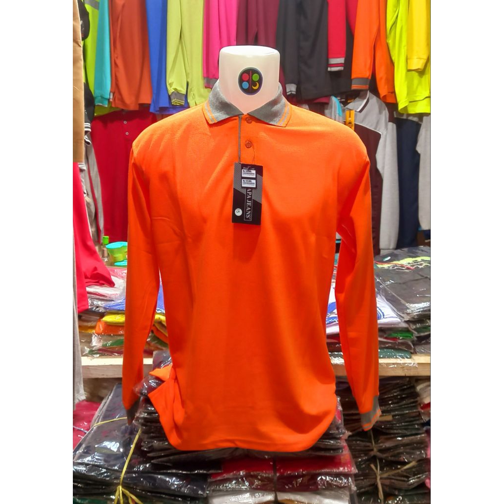 kaos polo panjang Papa Jeans