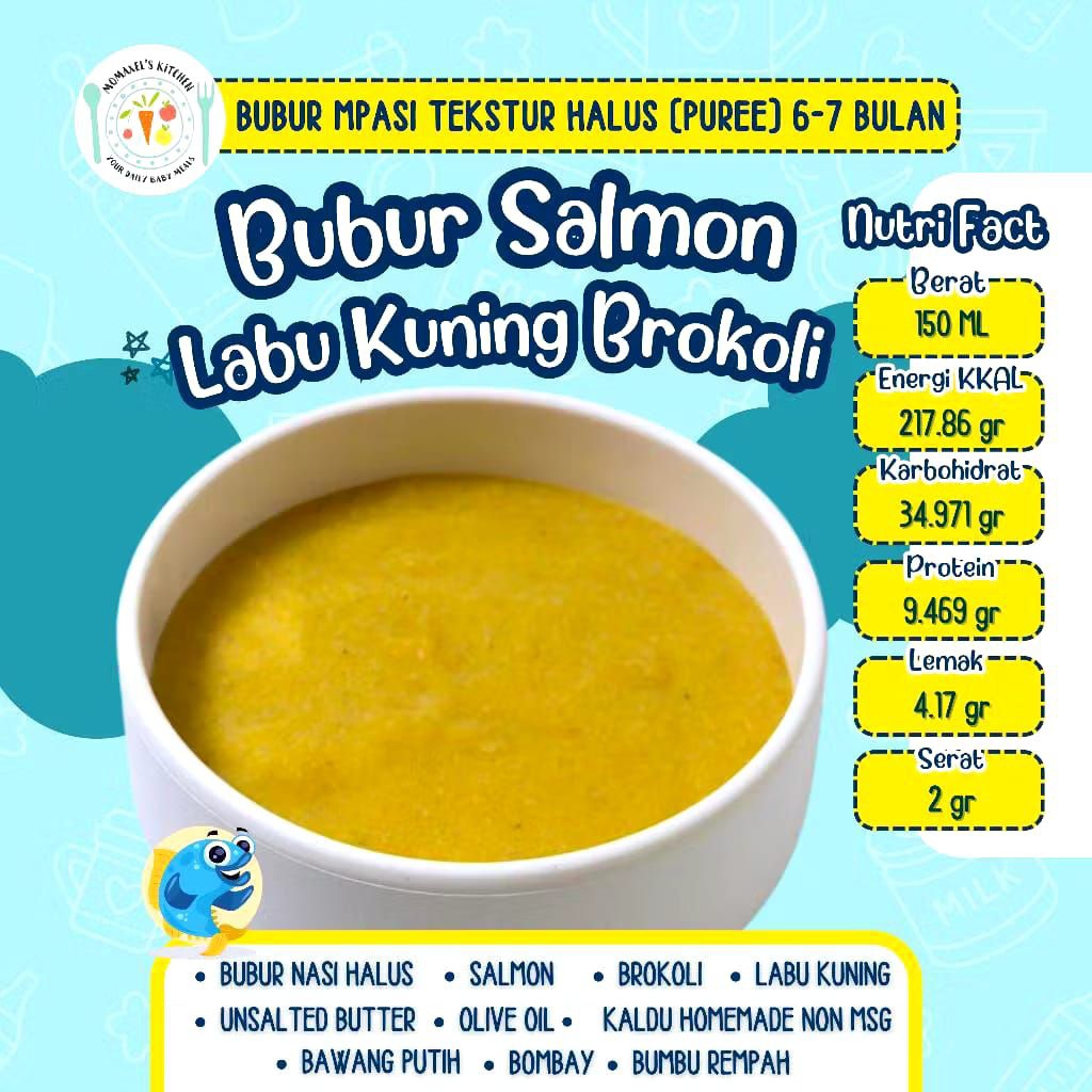 MPASI BUBUR BAYI By MOMAXEL ( 1 CUP 150ml BISA UNTUK 2 PORSI)