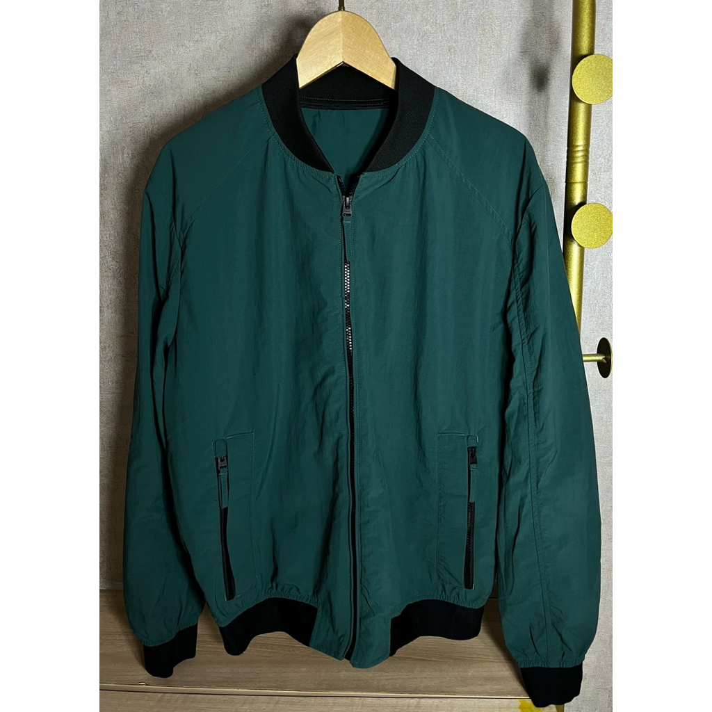 Jaket Bomber Pria Zara Men’s Outer Jacket Preloved Murah