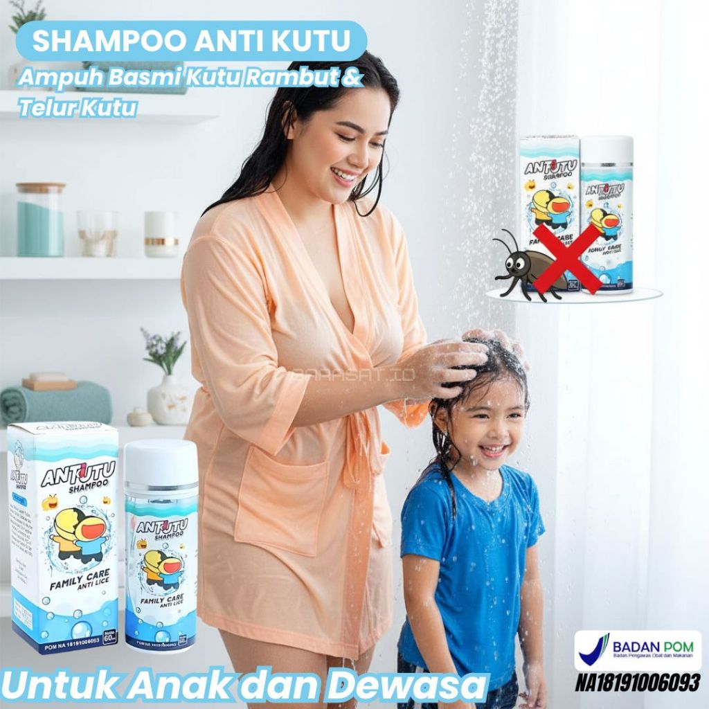 Sampo kutu herbal Antutu Menghilangkan Telur kutu Rambut Ampuh Membasmi Kutu hingga Tuntas BPOM Untu