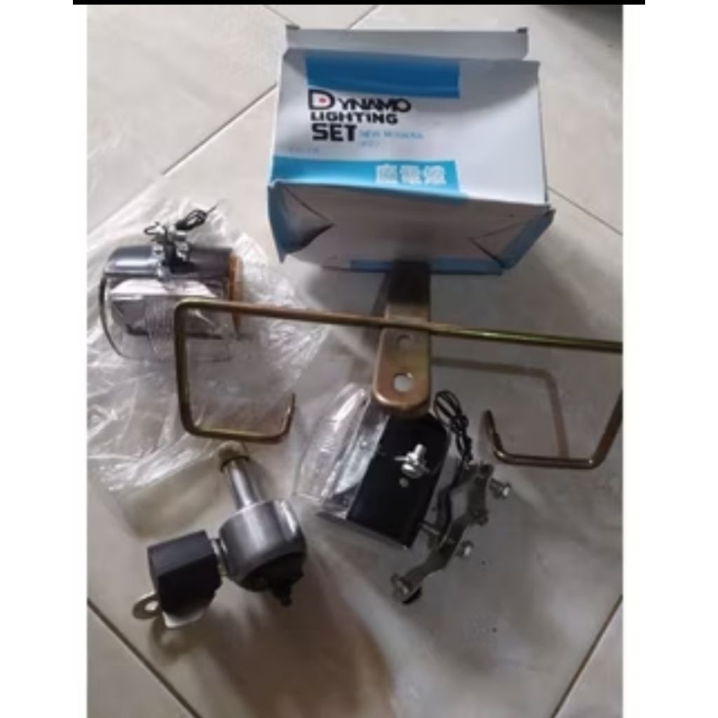 Lampu sepeda onthel  Vintage klasik kotak