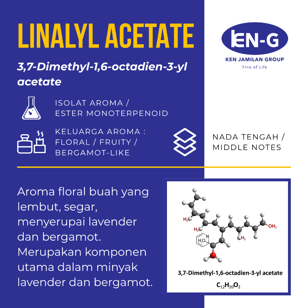 Ken G Raw Material Parfum_Linalyl Acetate Essential oils_100% PURE