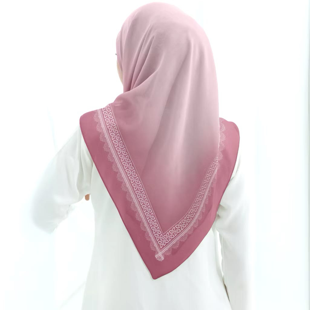 Hijab segi empat voal motif premium / hijab persegi empat / Hijab motif