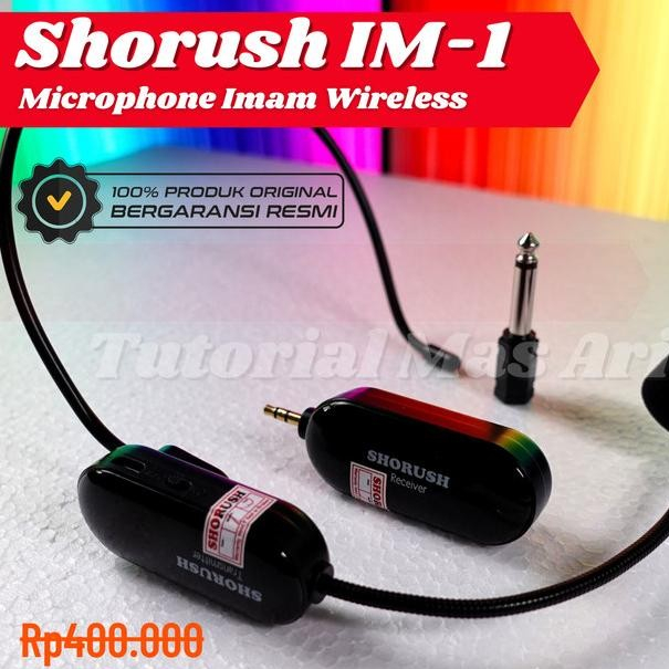 Shorush IM-1 Mikrofon Imam Masjid | Mic Bando Wireless MC