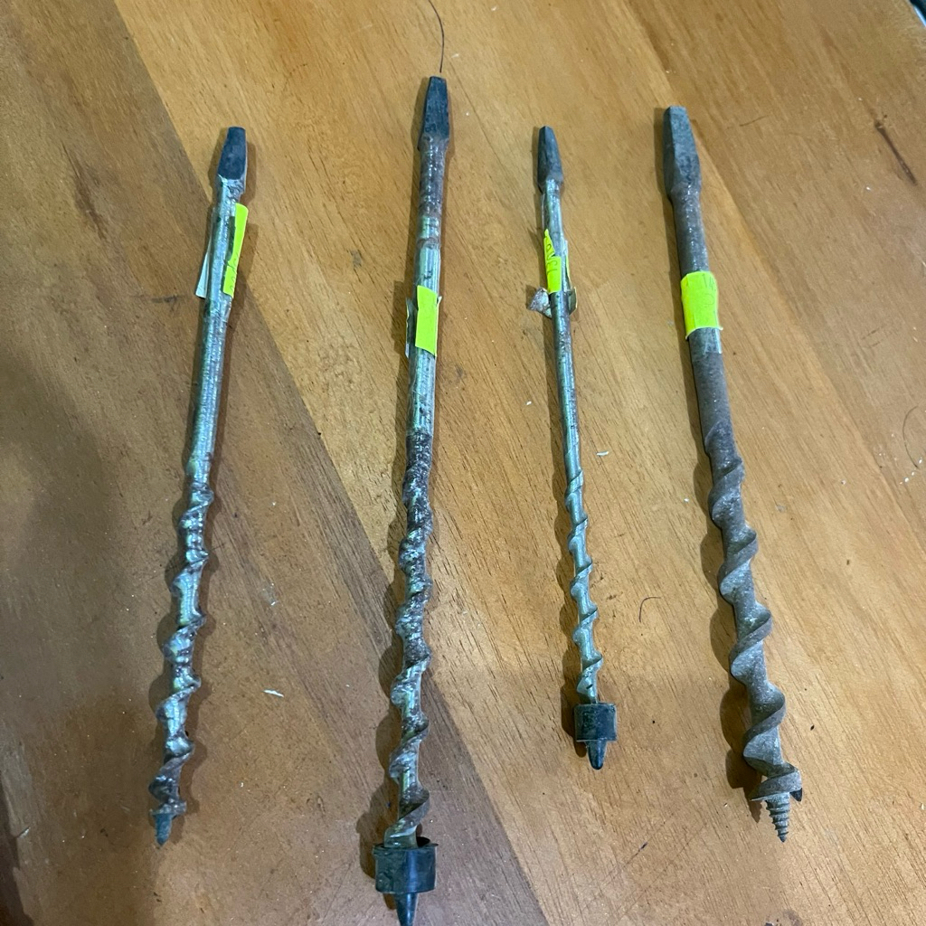 Mata Bor Engkol Kayu Manual 1/2 1/4 3/8 5/16 Putar Tangan