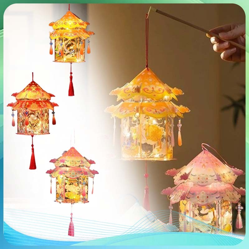 DIY Prakarya Lentera Lampion Mooncake Lampion Mainan Anak Lantern DIY Diy Lampion Imlek