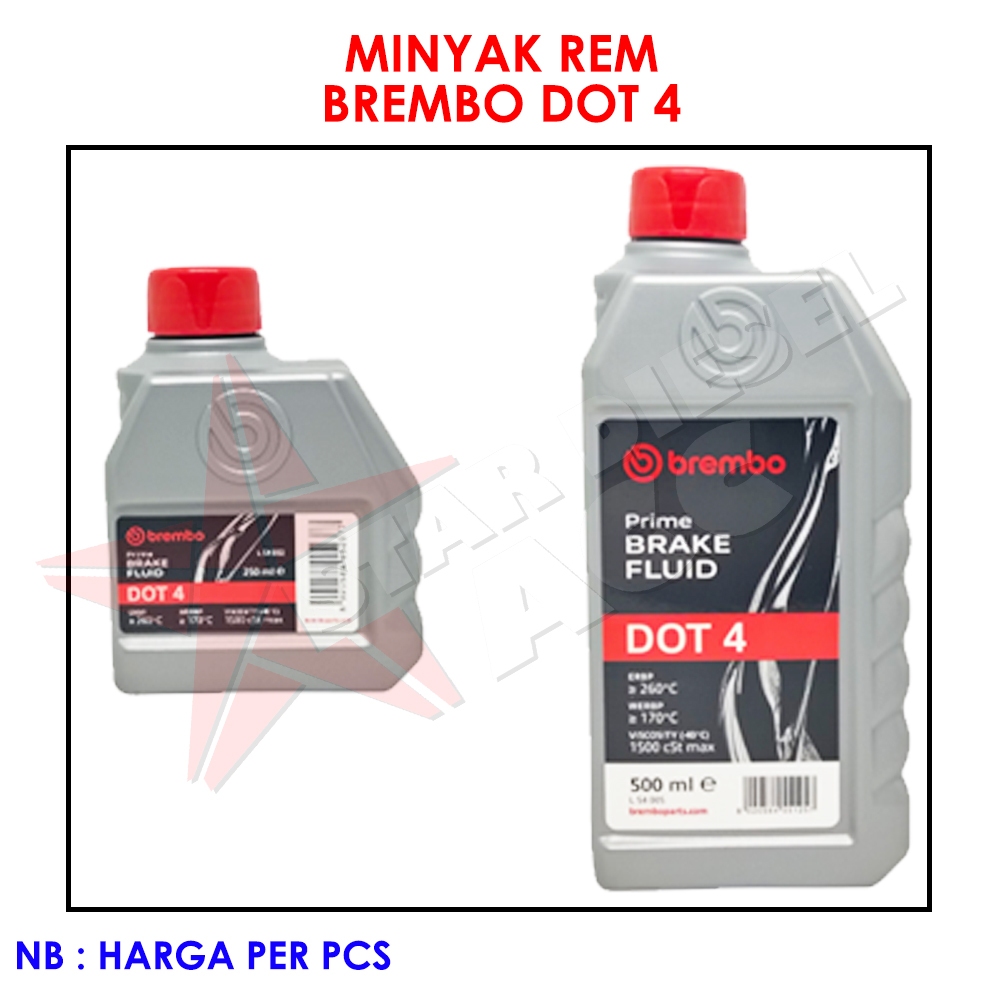 MINYAK REM BREMBO DOT 4 250 ML 500 ML BRAKE FLUID OIL BREMBO DOT 4 250ML 500ML