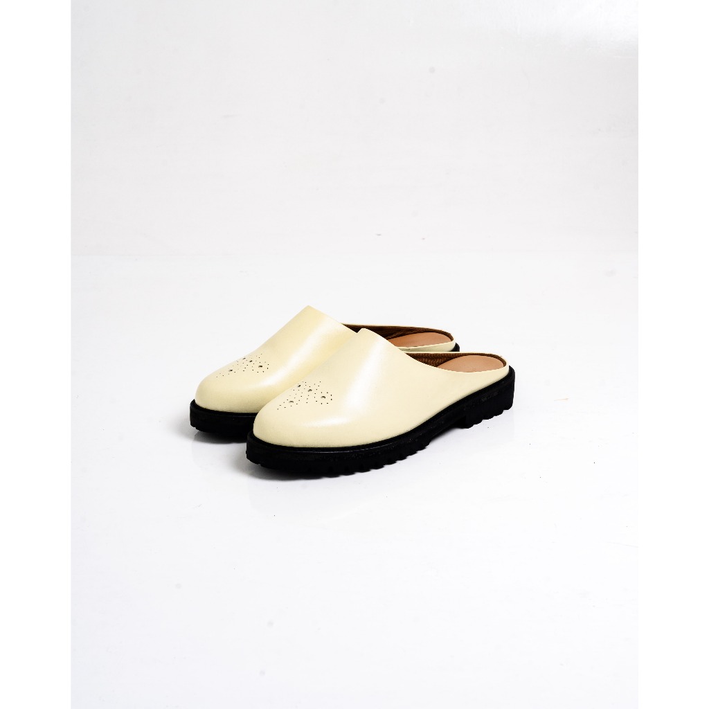 Jovem Loafers Mule Series - Ivory White