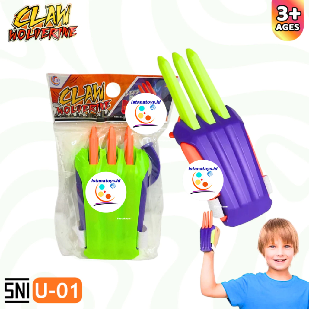 MUTIARATOYS Mainan Anak Cakar Claw Wolverine Carrot Claw JSP U-01