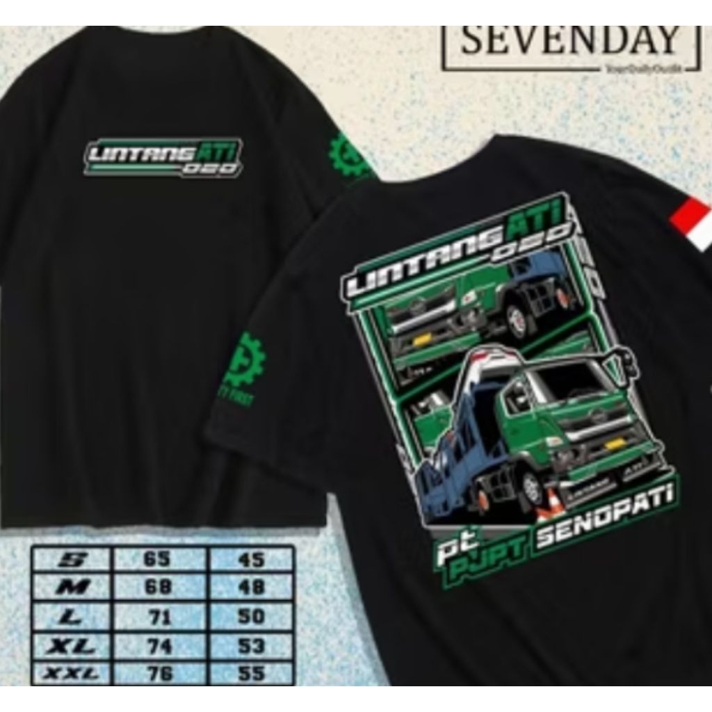 KAOS Lintang Ati  Pt Ptjp Senopati - Kaos Distro Desain Truk  Bahan Adem & Nyaman
