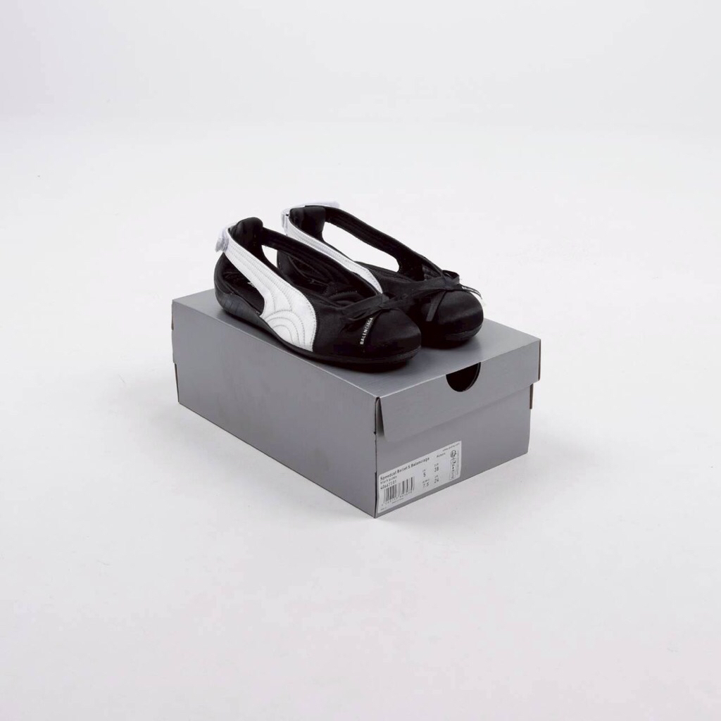 Balenciaga X Puma Speedcat Ballet Satin Black White