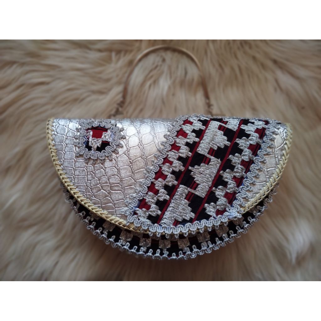 (cod) tas semangka tapis model semangka motif tajuk unik silver