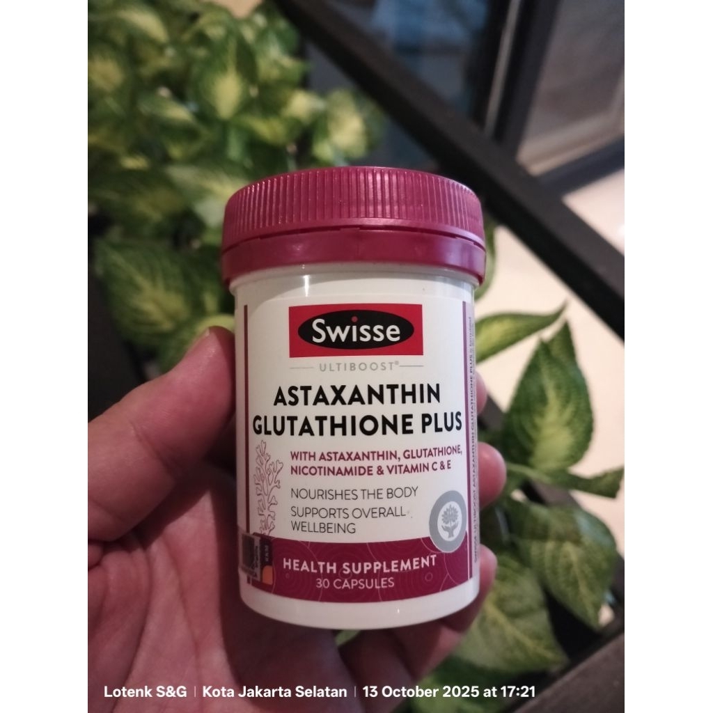 Swisse Astaxanthin Glutation - 30's Exp Date 2027
