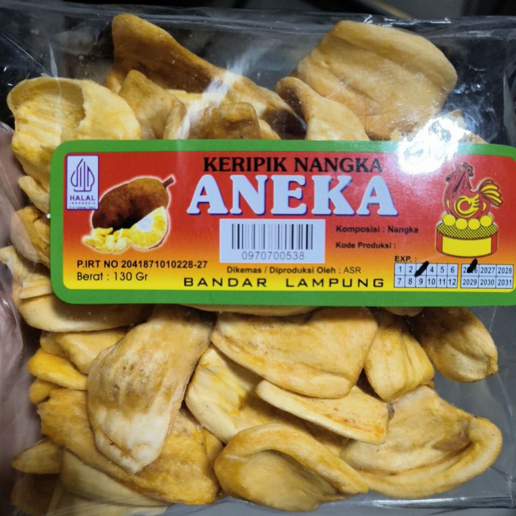 KERIPIK NANGKA ANEKA asli khas lampung enak renyah OVEN FRUIT CHIP CHIPS JACKFRUIT