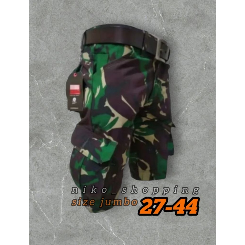 Celana Pendek Loreng TNI Original 27-44