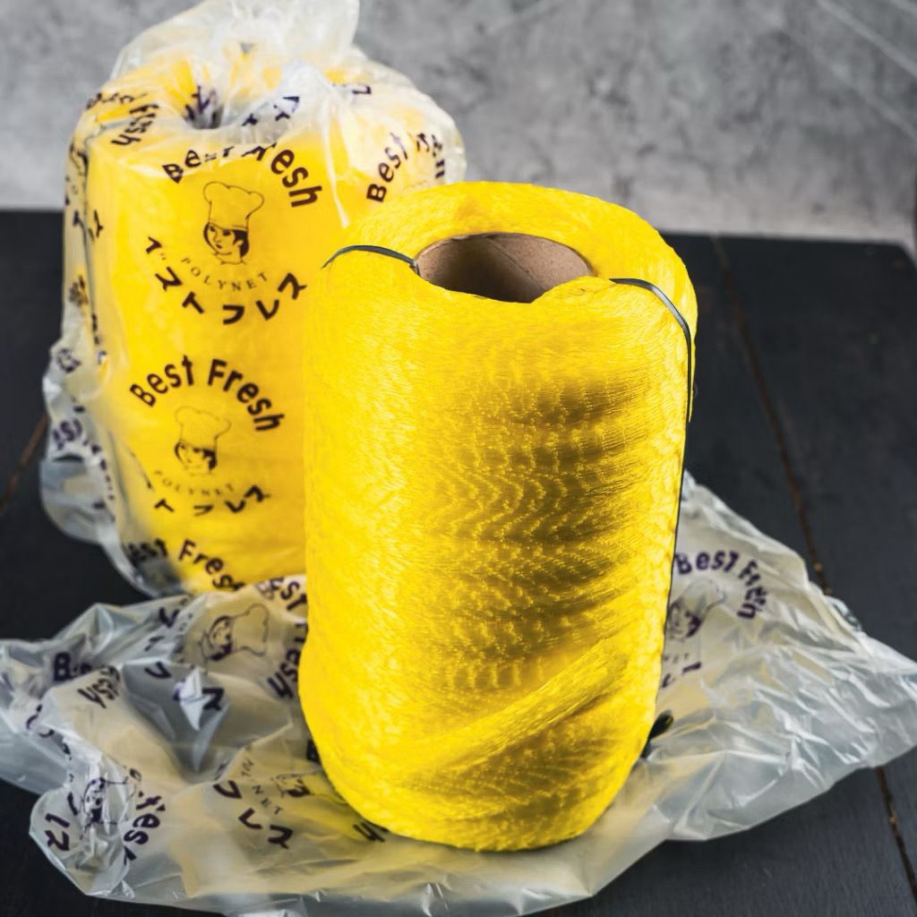 Polynet / Jaring buah 1 Roll (100 meter) BEST FRESH Kuning / Merah