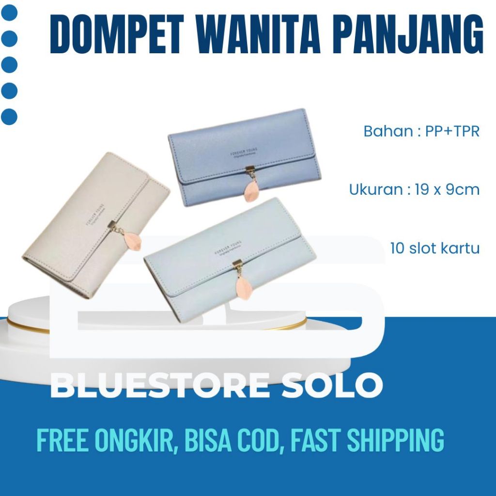 Dompet Wanita dompet panjang Impor dompet wanita Panjang Tipis