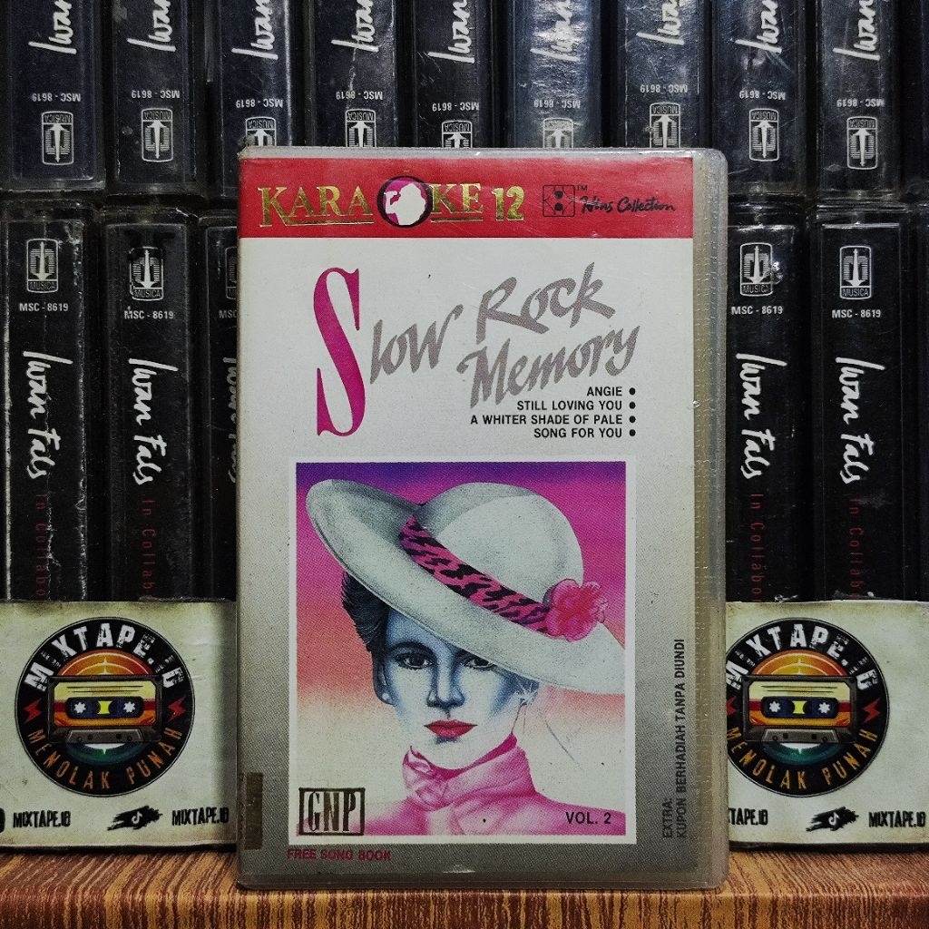 Kaset - Slow Rock Memory - Karaoke 12 - Kompilasi Barat - Radio Tape - Kaset Pita - Radio - Pemutar 