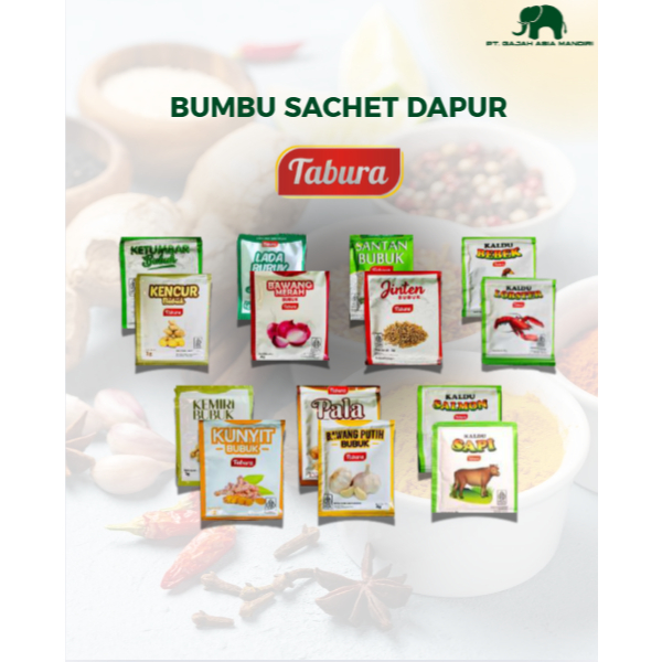Tabura Bumbu Sachet Dapur 1 Renceng 12 pcs (Santan Bubuk, Biji Selasih)
