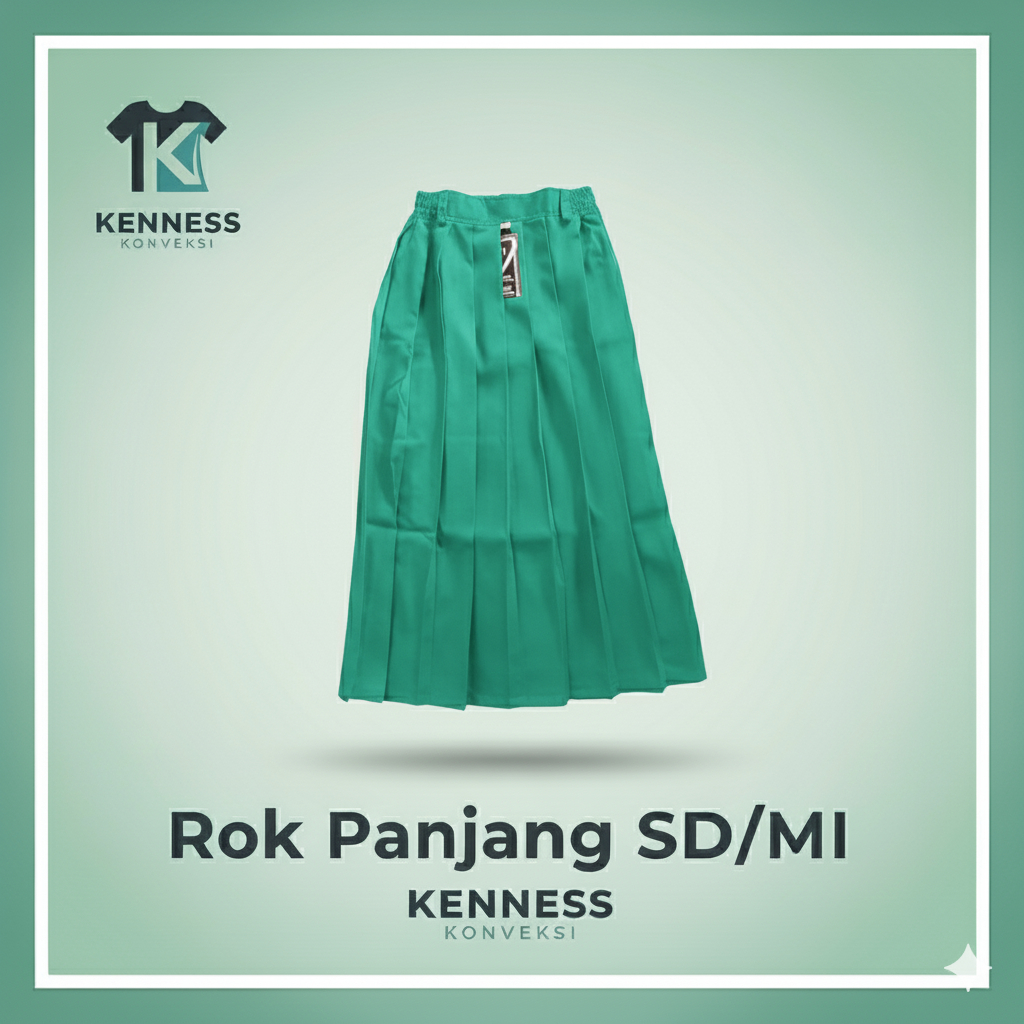 SERAGAM SEKOLAH SD/MI ROK HIJAU PANJANG - SERAGAM SEKOLAH SD/MI