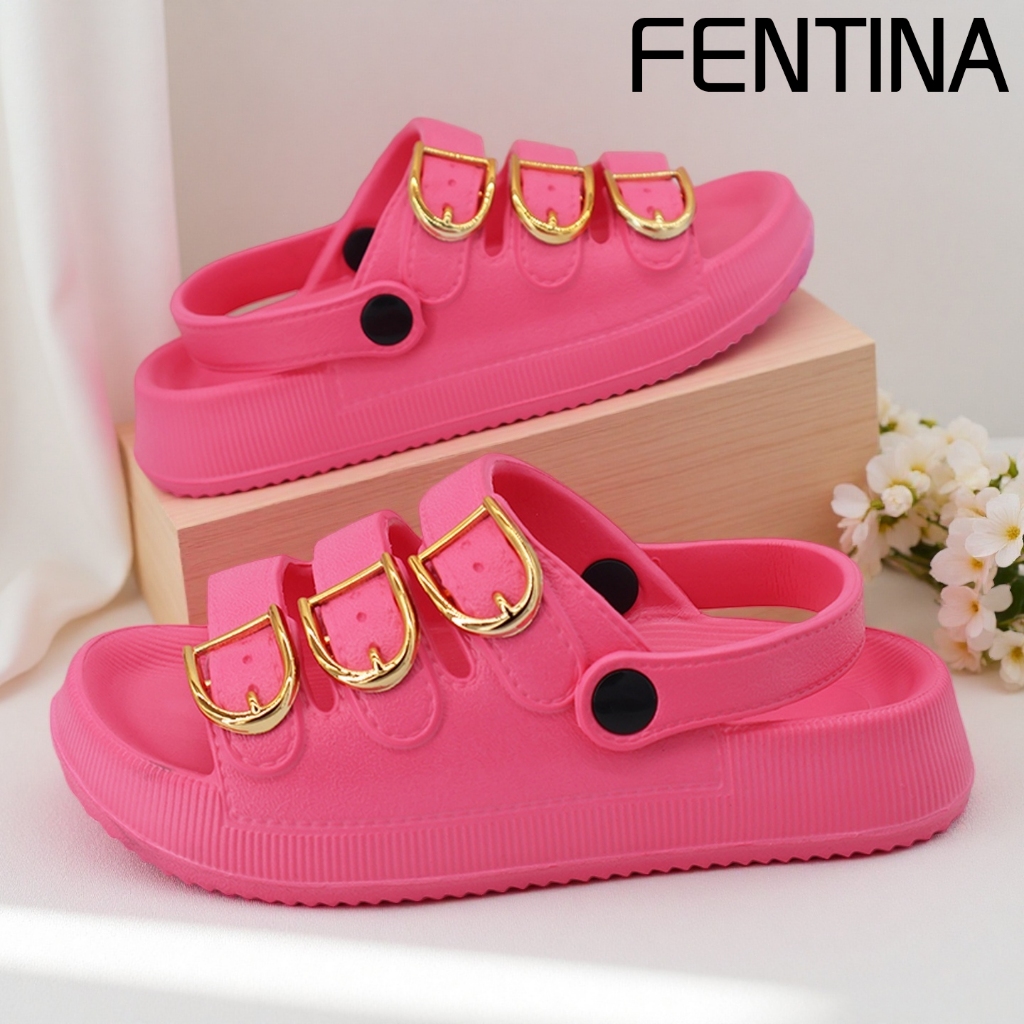 FENTINA Sandal Anak Perempuan Sandal Fuji Anak Cewek Kekinian Baim Sandal Jelly Anak Perempuan