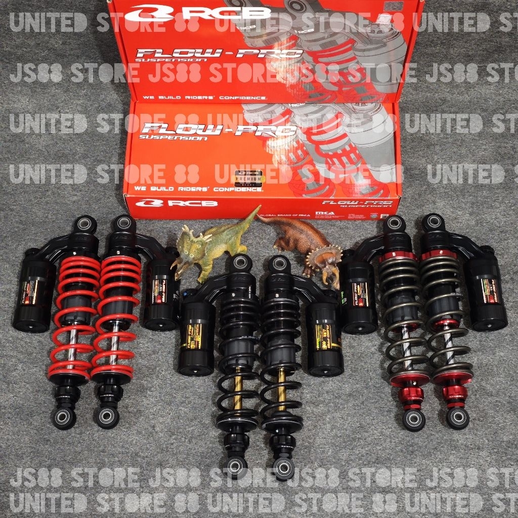 SHOCK BREAKER ORIGINAL RCB FLOW PRO DOUBLE KLIK TABUNG ATAS 275MM 320MM 335MM RX KING TIGER SUPRA X 