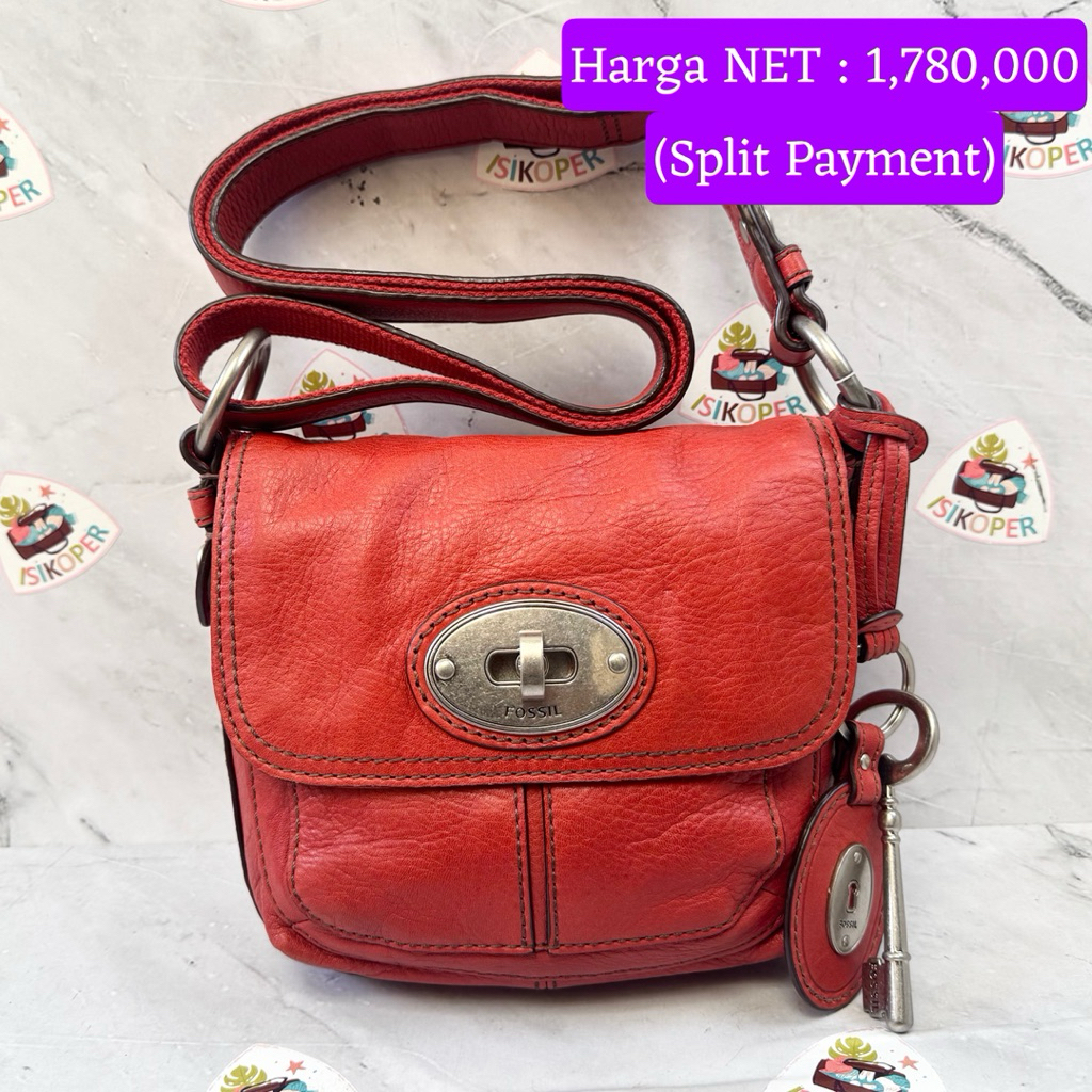 465 NET-Preloved Fossil Turnlock Red (fullset)