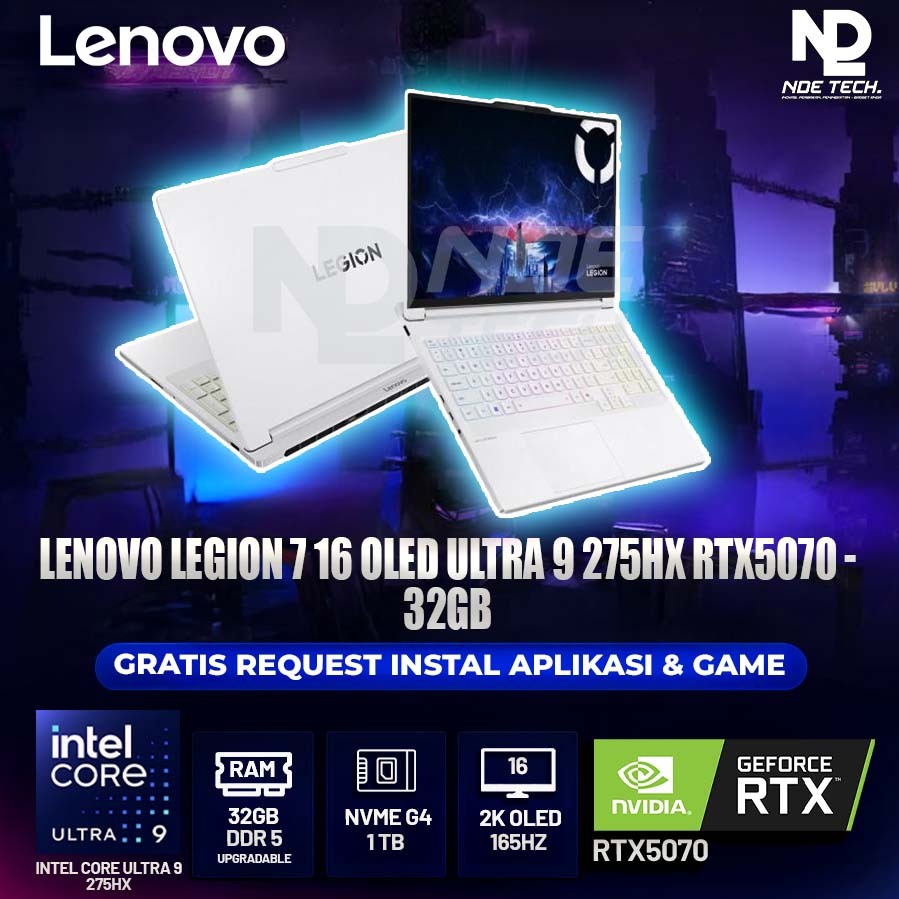 LENOVO LEGION 7 16 OLED ULTRA 9 275HX RTX5070