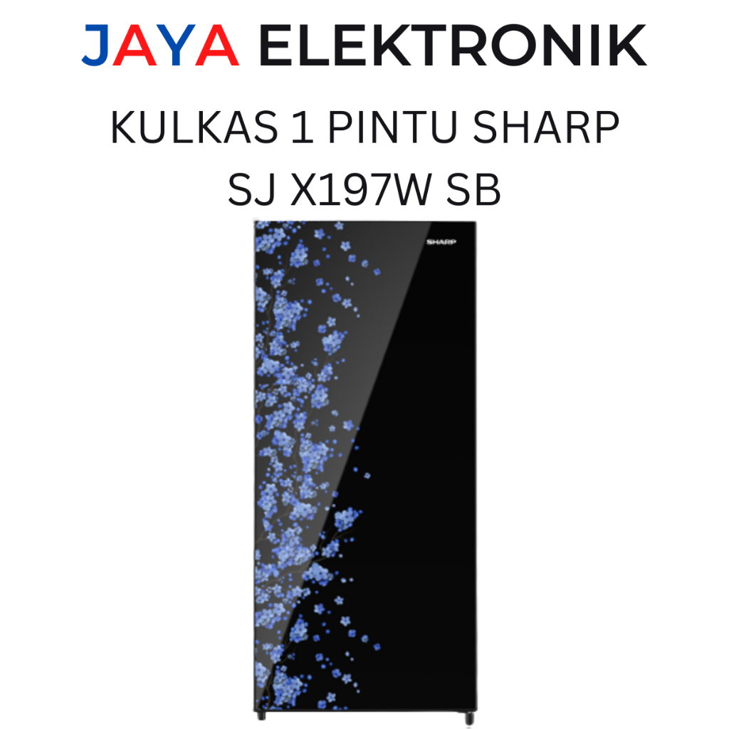 Kulkas 1 Pintu SINGKAWANG SHARP SJ X197W SB
