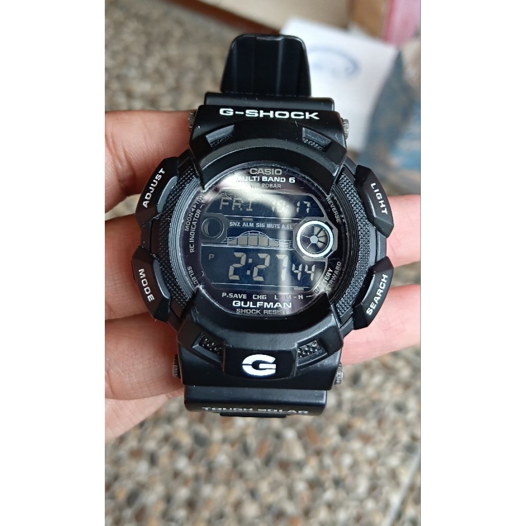 Casio G-Shock GW-9110BW Gulfman Titanium Tough Solar Second/Bekas/Preloved